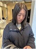 オリーブグレージュ　ハイライト