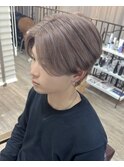 ミルクティーベージュダブルカラーインナーカラーケアブリーチ
