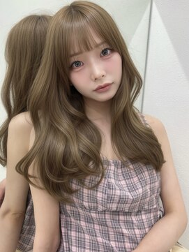 アイトーキョーエス 渋谷(AI TOKYO S) ブリーチなしダブルカラーヘーゼルベージュミルクティーベージュ