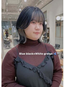 ウィットサークル(wit circle) ネイビー×ホワイトベージュのインナーデザインカラー
