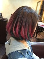 アンジュ 南海なんば駅前店(ange treatment & head spa) ピンク&ブルー2色使いグラデ【ange treatment & head spa】