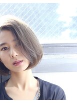 ヘア アンドメイク キヨシ(Hair and Make kiyoshi)&nbsp;kiyoshi/モード ＊前下がりボブ　グレーアッシュ＊