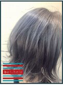 【bathair渋谷】 グレージュボブ_ミニマムボブジグザグバング