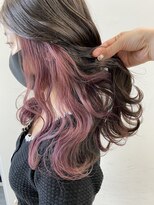 アライブ キチジョウジ(ALIVE Kichijoji)&nbsp;韓国風インナーカラー/イヤリングカラー×ラベンダーピンク