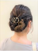 結婚式参列ヘアセット