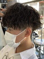 2wayパーマスタイルツイストスパイラルツーブロック