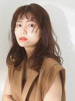 テトテ 天王寺店(tetote)&nbsp;tetote天王寺】大人かわいいゆるくしゃミディ マロンベージュ