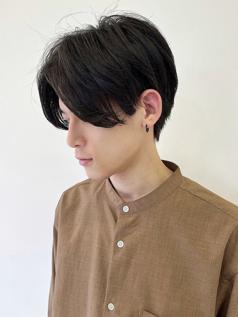 SiSTA】田中黒髪センターパートツーブロック刈り上げ：L153822384