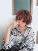 切りっぱなしくびれショートマッシュルームヘア大人ショートボブ