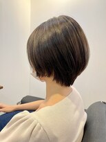 リブ(Lib)&nbsp;【Lib】大人かわいい丸みショート×グレージュ