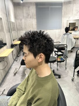 ビカムメンズヘアー 栄店(become men's hair) スパイキーショート×ツイストスパイラル