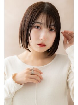 カバーヘアアンドスパ ブリス 浦和(COVER HAIR&SPA bliss) 小顔似合わせカット前下がり切りっぱなしボブZ浦和20代30代40代