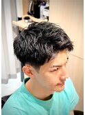 スパイキーアップバングショート＜理容室＞＜銀座＞