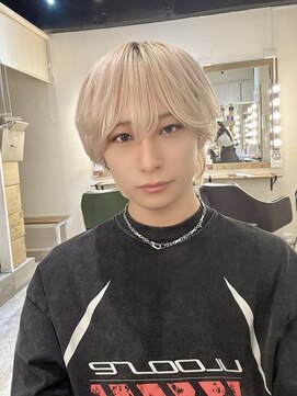 ヘアメイク エンカレッジ(HAIR MAKE encourage) 韓国風　マッシュウルフ【前髪シースルー】メンズヘアセット