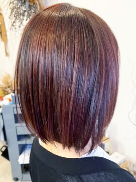 レポヘアー(Repos hair) 20代30代40代ハイライト立体感チョコレートブラウン肩ライン