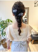 [高塚]編みおろしアレンジヘア結婚式お呼ばれパーティー成人式