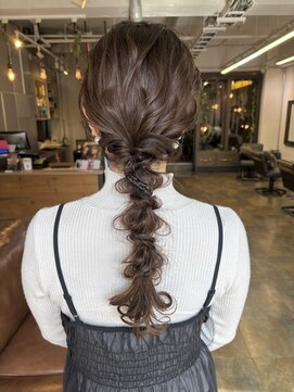 コレット ヘアー 大通(Colette hair) 編み下ろしアレンジ/お呼ばれヘア/結婚式ヘア