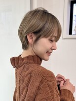 ロンドエニカ 大宮(Lond enika)&nbsp;イメチェン外ハネボブ美髪ワイドバングレイヤーショート/大宮