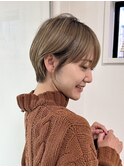 イメチェン外ハネボブ美髪ワイドバングレイヤーショート/大宮