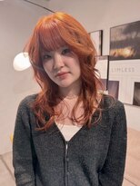 リムレス(LIMLESS)&nbsp;ダブルカラーインナーカラーイヤリングカラーくすみカラー