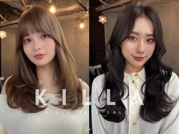 キラ 渋谷(KILLA)の写真/骨格や髪質を見極めた絶妙なカット◆巻き髪やアレンジも簡単に♪*[渋谷/原宿/ブリーチなしダブルカラー]