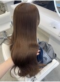 明るめミルキーベージュ/ブリーチなしダブルカラー