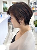 大人くびれショート/白髪ぼかしハイライト/武蔵小杉/自由が丘