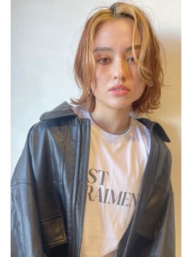 レセ 南柏店(Laissez) フェイスフレーミング/ハイトーンカラー/くびれ/センターパート