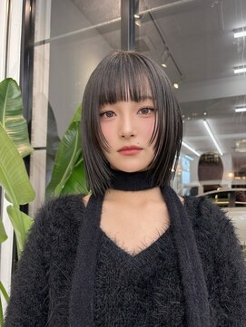 サンド 大阪梅田(sand) @eri_sand_ レイヤーボブ/似合わせカット/メルティーカラー