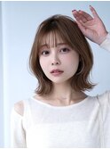 韓国レイヤー顔周りカット透明感カラー髪質改善艶髪シースルー
