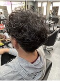 プードルパーマ マッシュ 刈り上げ