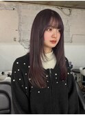 【YOKE】ミディアムレイヤーフェイスレイヤーラベンダーグレー