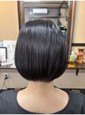 縮毛矯正エアリーボブスタイル