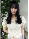 透明感オリーブカラーロングレイヤー