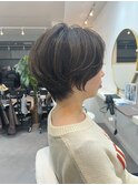 大人のゆったりショートボブ　元重