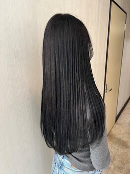 ヘアーズ ベリー 塚口店(hairs BERRY)の写真/【リピーター多数】しっかり&潤艶ストレート♪広がりだけを抑えるナチュラルコスメストレートも大人気☆