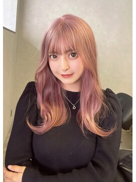 シエンゴールド(CIEN gold) ピンクベージュ/ブリーチ/ピンクカラー#浜松駅#カラー#ブリーチ