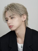 オーシャントーキョーオーバー 渋谷(OCEAN TOKYO OVER) マッシュセンターパートツーブロックフェザーパーマニュアンス