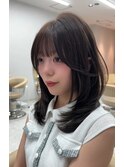 天神大名レイヤーカットミディアムレイヤーウルフレイヤー
