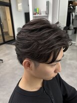 ナンバー 竪町(number+)&nbsp;韓国風マッシュ◎メンズパーフェザーパーマセンターパート暗髪