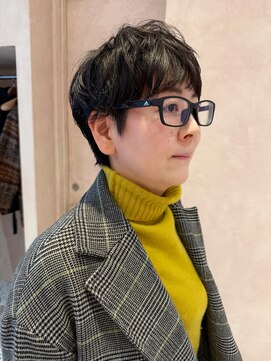 オン キャナルシティ博多前店(on) 【晴音】マッシュショート/ショート/パーマ/30代