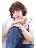 リン(Rin) 20代30代40代くせ毛風ボブパーマ ショートパーマ くるくるパーマ