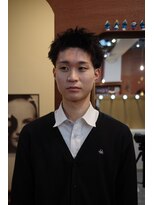 エディ(Edy)&nbsp;メンズスパイキーショート刈り上げツイストピンパーマ眉毛カット