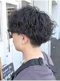 波巻きパーマ/サーフパーマ/刈り上げマッシュ