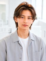 メンズイケメンパラダイス(Men'sイケメンパラダイス)&nbsp;Men'sカットセンターパートフェザーパーマ/ダブルカラー