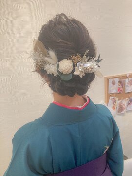 ブラウ ネイル パーティー(Blau Nail Party) ドライ×シニヨン