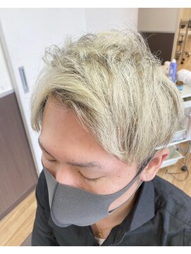 ルシード スタイル レクラ 栄生店(L'UCIDO STYLE L'eclat) ハイトーンパーカラー　[ホワイティアッシュ]