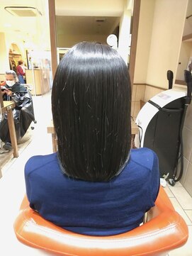 ネオリーブチノ 登戸店(Neolive cino) 髪質改善酸熱&超音波ハホニコTR 切りっぱなしロブ