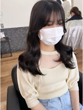 リコバイアフロート(riko by afloat) フェイスレイヤー/韓国風ヘア/エギョモリ/アッシュブラック