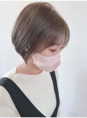 ショート×ベージュ